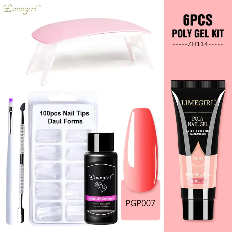 LOVELYME POLY NAIL GEL KIT(ALL IN ONE)