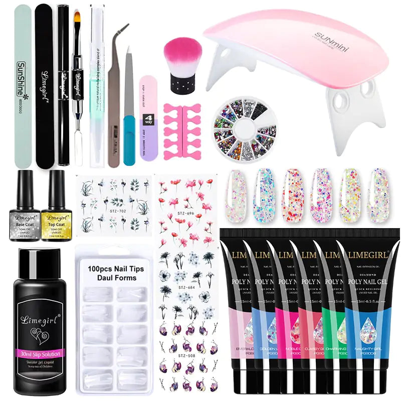 LOVELYME POLY NAIL GEL KIT(ALL IN ONE)